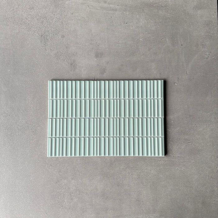 Nobu Pastelle DECOR Fern Green Gloss Wall Tiles 5cm x 30cm