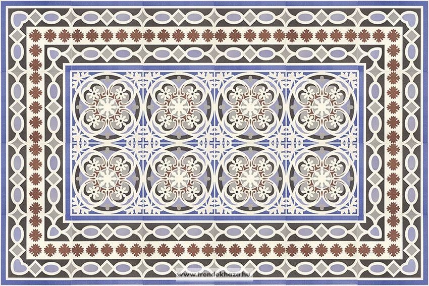 Imperial Victorian Blue Mini Tiles | Corner Tile | 15cm x 15cm