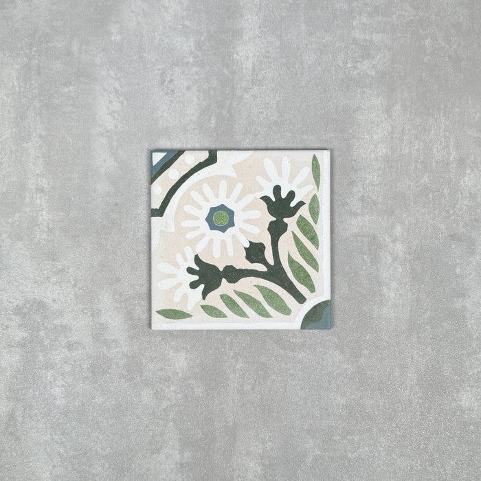 FULL TILE SAMPLE Jardin Avorio 20cm x 20cm
