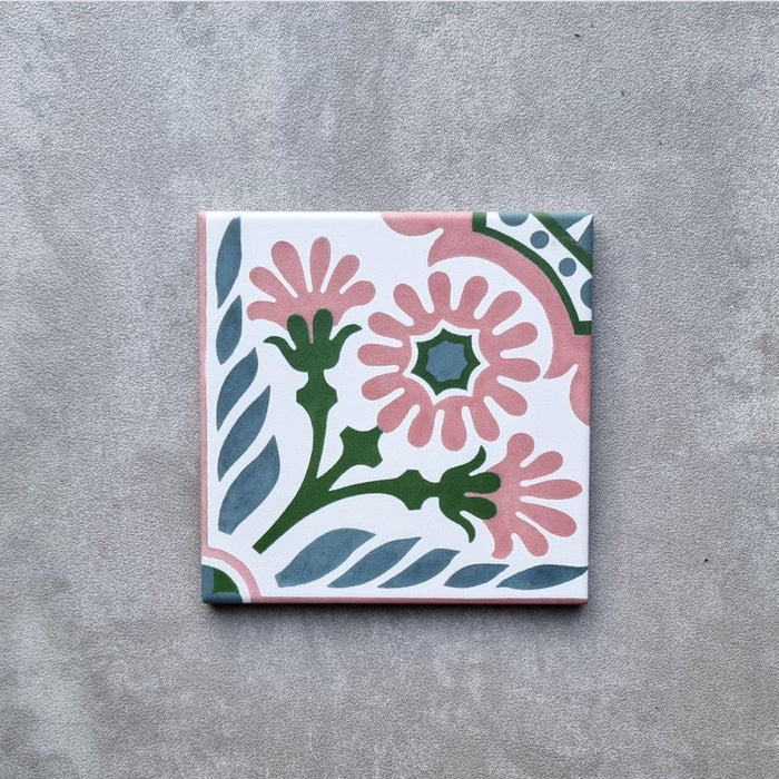FULL TILE SAMPLE Jardin MINI Rose 15cm x 15cm