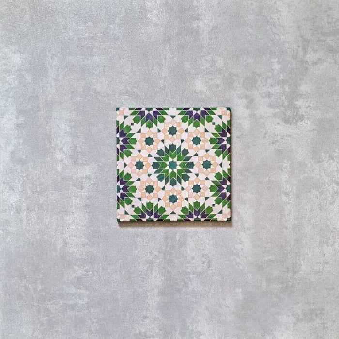 Kasbah Charm Green Moroccan Tiles  20cm x 20cm