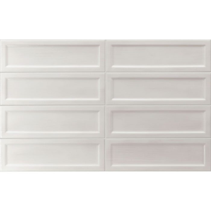 FULL TILE SAMPLE Osaka Brick DECOR White Moroccan Handmade Style 6.5cm x 20cm