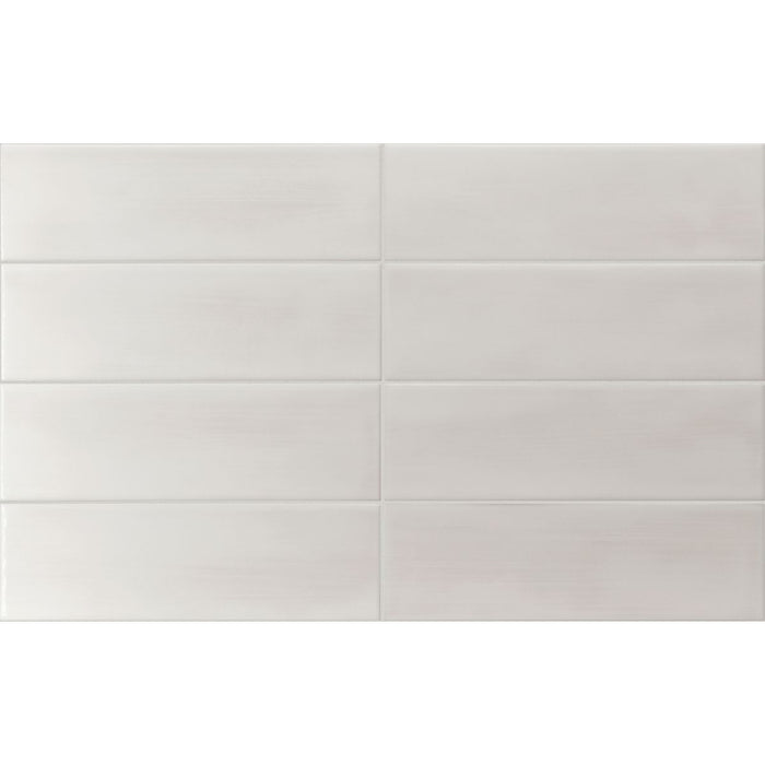 Osaka Brick Tile White Moroccan Handmade Tile Style 6.5cm x 20cm