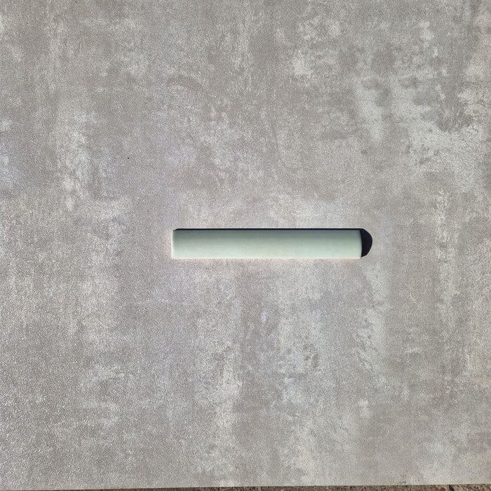 FULL BULLNOSE SAMPLE Liberty Mint Green Pencil Bullnose Border Tile 3cm x 20cm