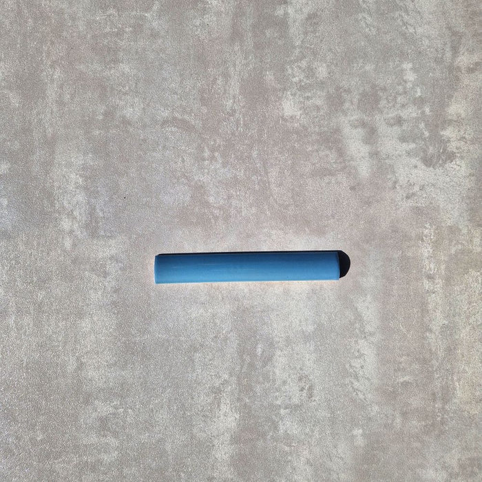 FULL BULLNOSE SAMPLE Liberty Glacier Teal Pencil Bullnose Border Tile 3cm x 20cm