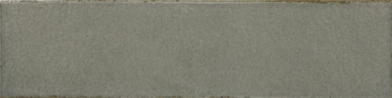 FULL TILE SAMPLE Baroque Lichen Green Porcelain Wall Tiles & Floor Tiles 9.1cm x 37.5cm
