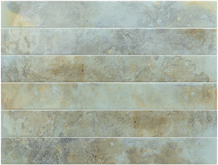 FULL TILE SAMPLE Jumairah Aqua Green Wall Tiles | 5cm x 40cm