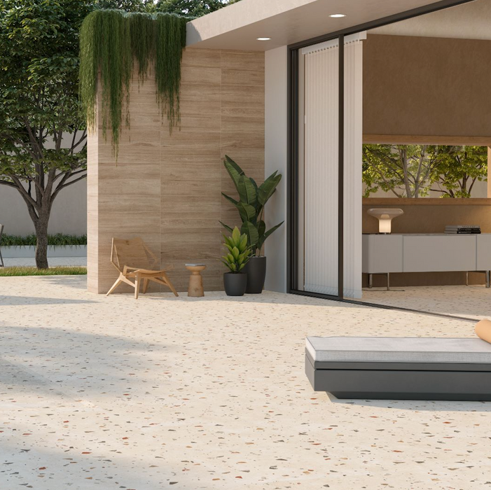 Jericho Marfil Terrazzo Square Wall & Floor Tiles 66cm x 66cm