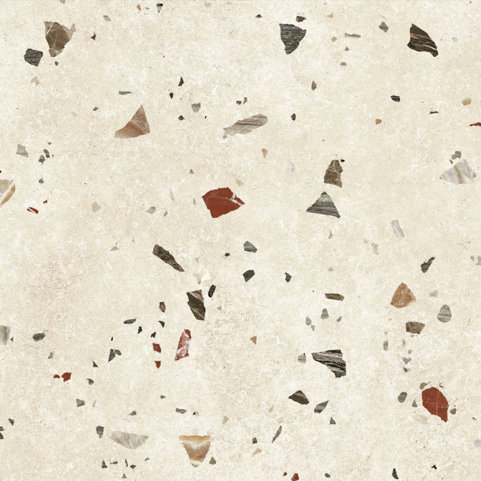 Jericho Marfil Terrazzo Square Wall & Floor Tiles 66cm x 66cm