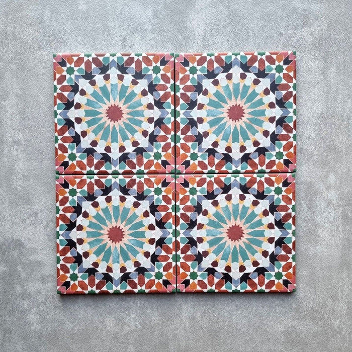 Maroc Mulai MINI Moroccan Porcelain Wall & Floor Tile 15cm x 15cm