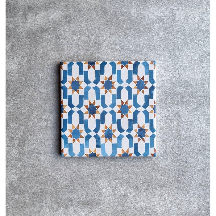 Marrakech A Mini Moroccan Porcelain Wall Floor Tile 15cm x 15cm