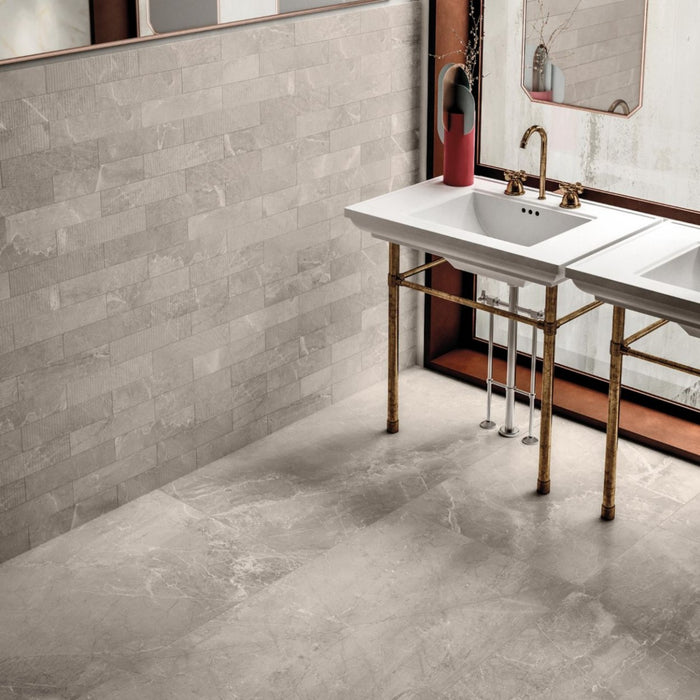 Valentino Supreme Tile Grey Matt Marble 30cm x 60cm