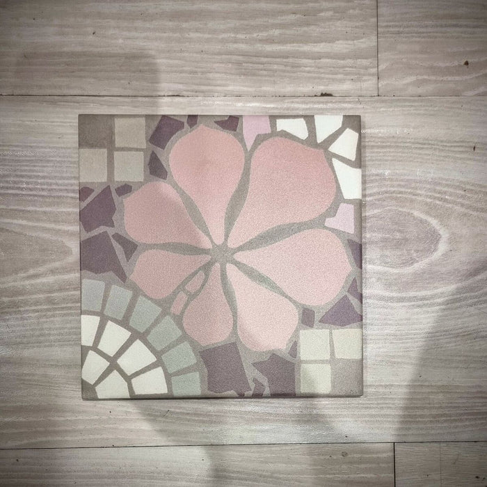 FULL TILE SAMPLE Nantes Rose PINK 20cm x 20cm