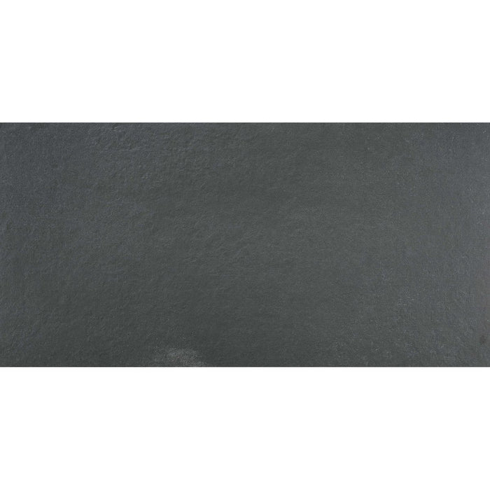CUT TILE SAMPLE Pulis Anthracite Stone Effect 30cm x 60cm (cut piece)