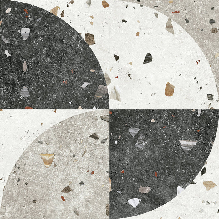 CUT TILE SAMPLE Jericho DECOR Terrazzo Square 66cm x 66cm