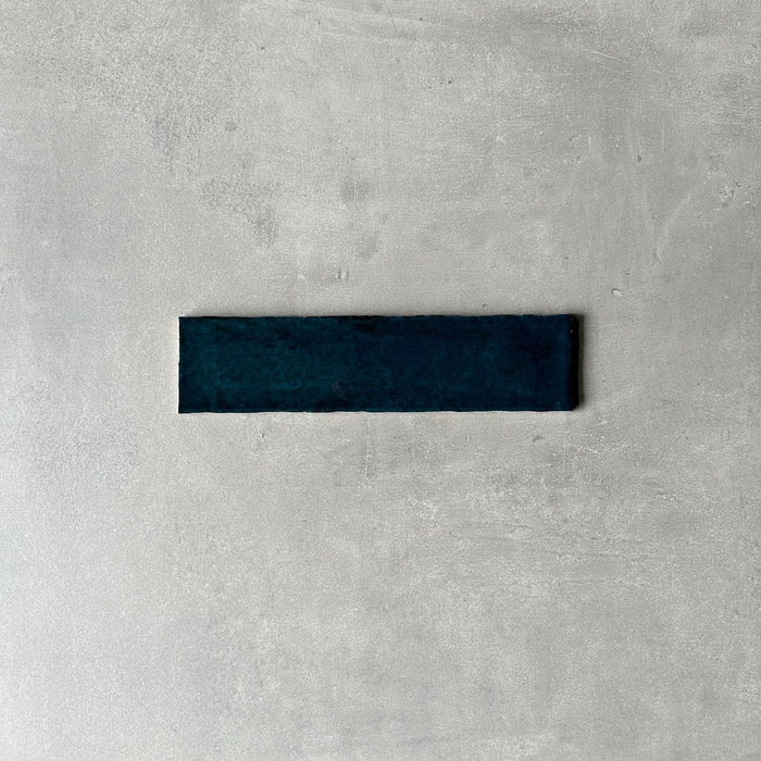 FULL TILE SAMPLE Nairobi GLOSS Blue 7.5cm x 30cm