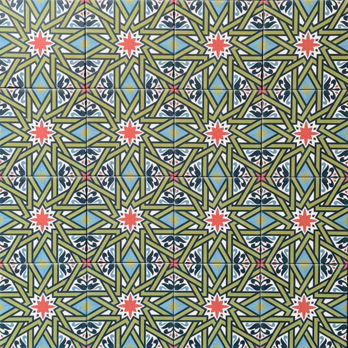 Persia Shiraz MINI Tile Multicolour 15cm x 15cm