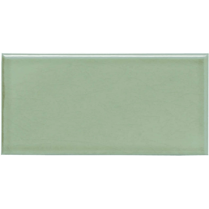 Pimlico Crackle Glaze Lime Tile Green Metro Tile 7.5 x 15cm Ceramic Tile