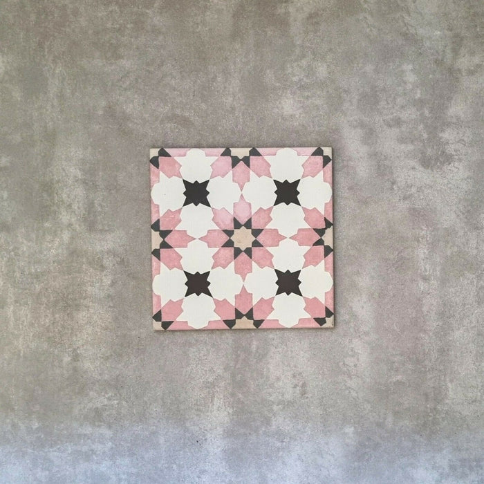 FULL TILE SAMPLE Madeira Pink Rose 20cm x 20cm