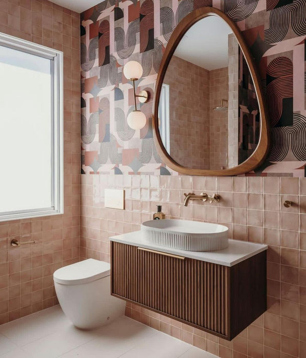 Saigon Rose Pink Square | Wall Tile | Moroccan Style | 10cm x 10cm