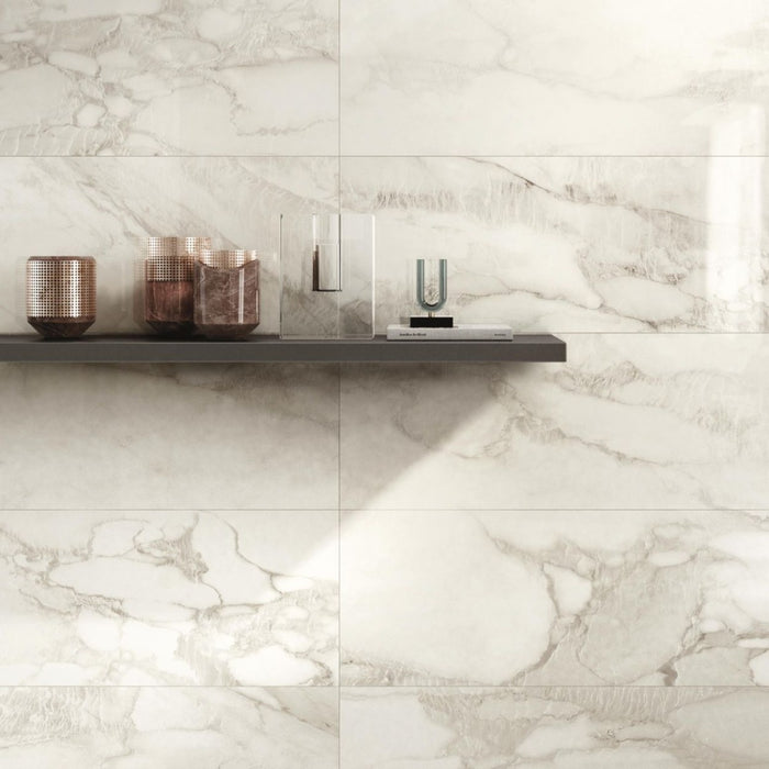 Valentino Imperial Tiles Grey Polished Marble 30cm x 60cm