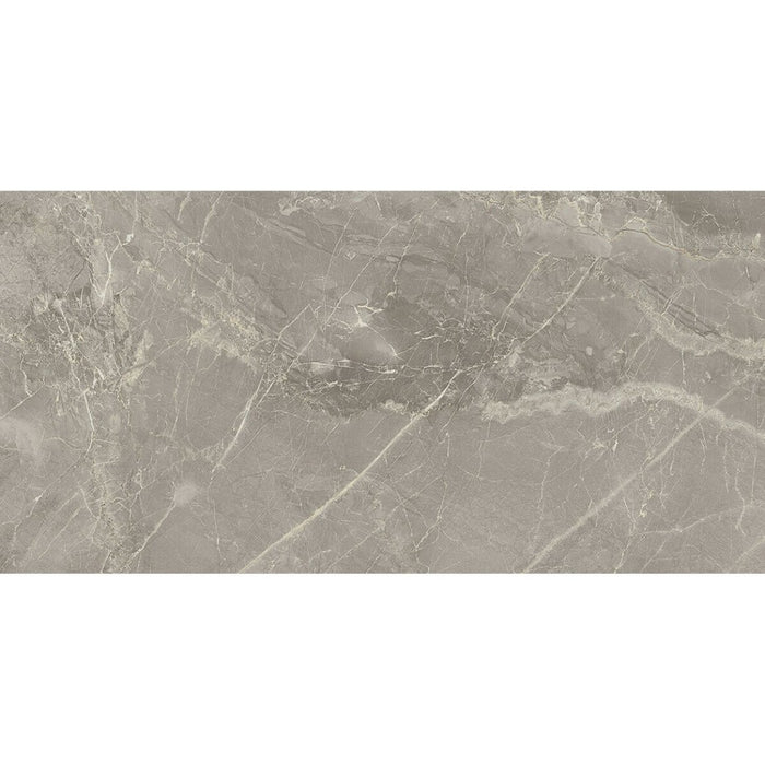 Valentino Supreme Tile Grey Polished Marble 30cm x 60cm