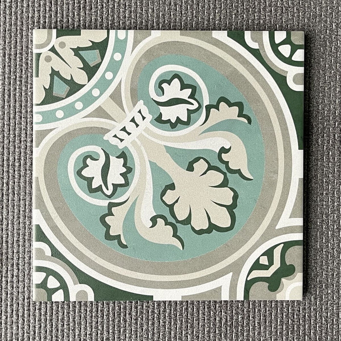 Regent Street Tile Victorian Green Tiles 20cm x 20cm