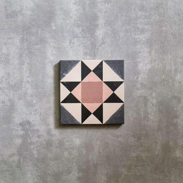 FULL TILE SAMPLE Richmond Manor MINI Rose Pink15cm x 15cm