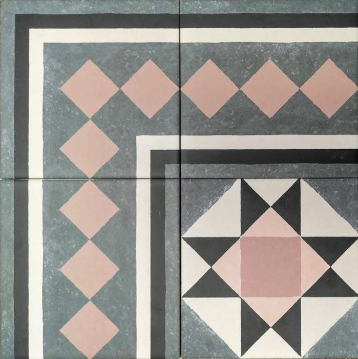 FULL TILE SAMPLE Richmond Manor BORDER/SIDE 20cm x 20cm