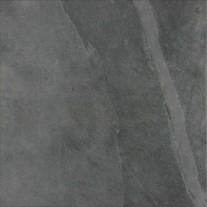 CUT TILE SAMPLE Janeiro Black Brazillian Slate Effect 60cm x 60cm