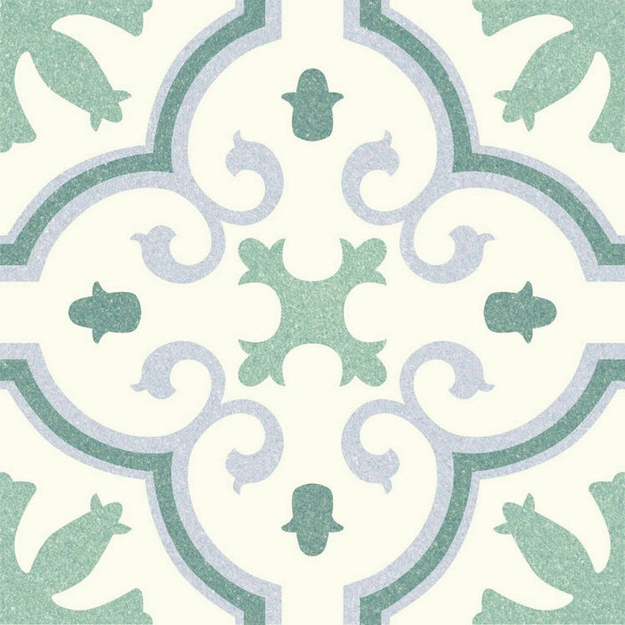 FULL TILE SAMPLE Riviera Montecarlo Green 25cm x 25cm