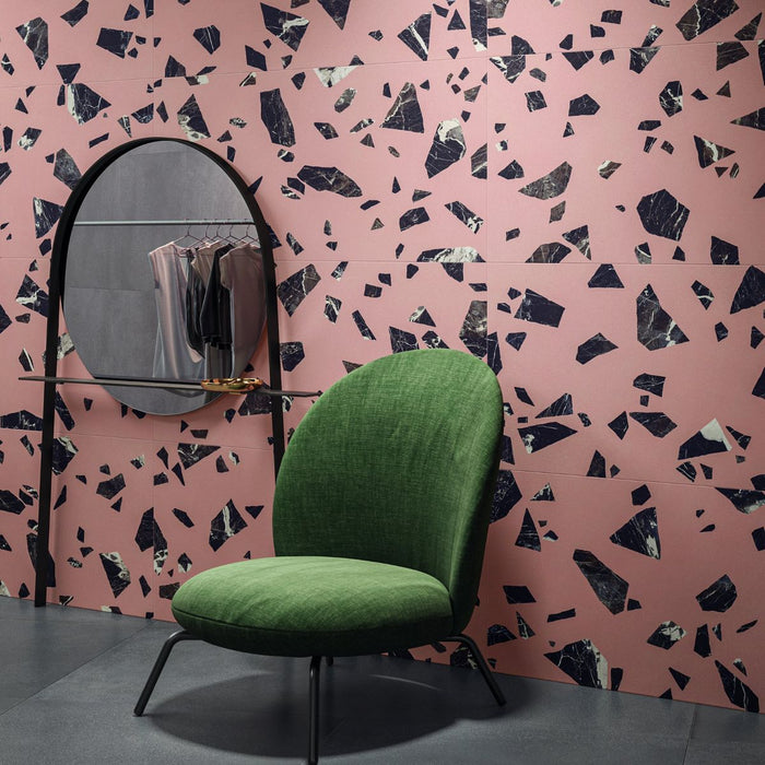 CUT TILE SAMPLE Melody ROCK Terrazzo Pink