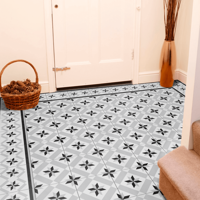 Canterbury Star Border Tile Wall & Floor Tile