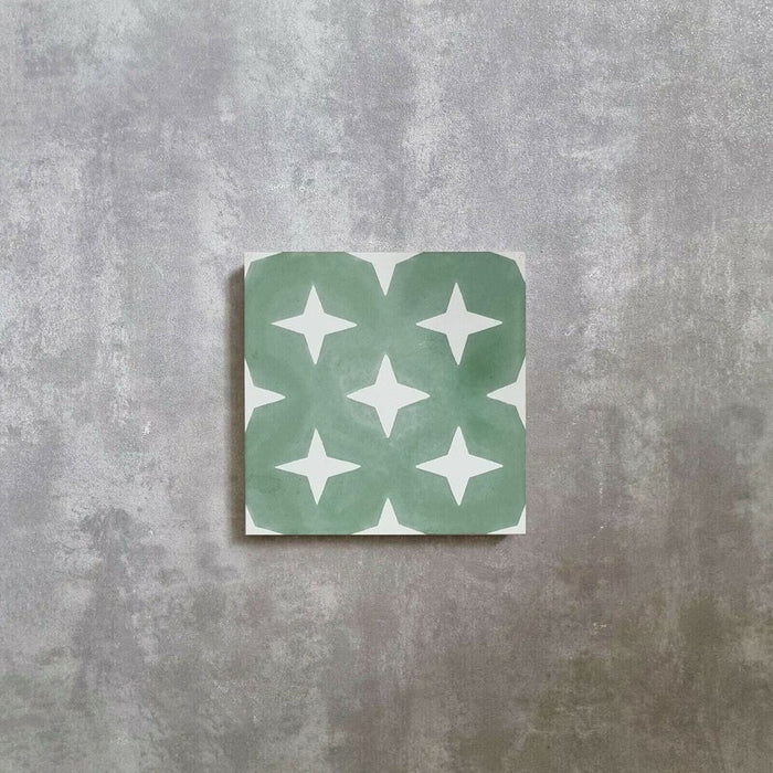 FULL TILE SAMPLE Soho Green 20cm x 20cm