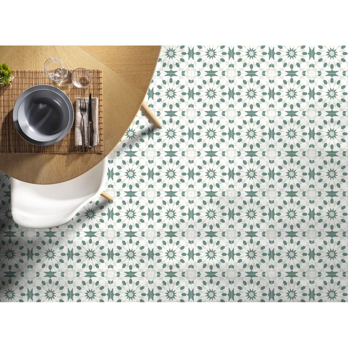 Souk Green A Pattern Moroccan Wall & Floor Tiles 20 x 20cm