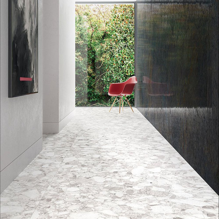 Venice Pearl Terrazzo Tile Matt Finish 60cm x 120cm