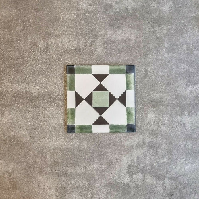 FULL TILE SAMPLE Ravello Verde Green 20cm x 20cm