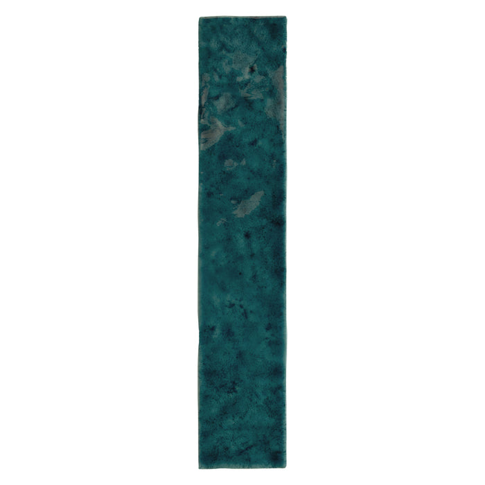 Bora Bora Amun Blue Brick | Flux Glaze Finish | Wall Tile | 6.5cm x 32.8cm