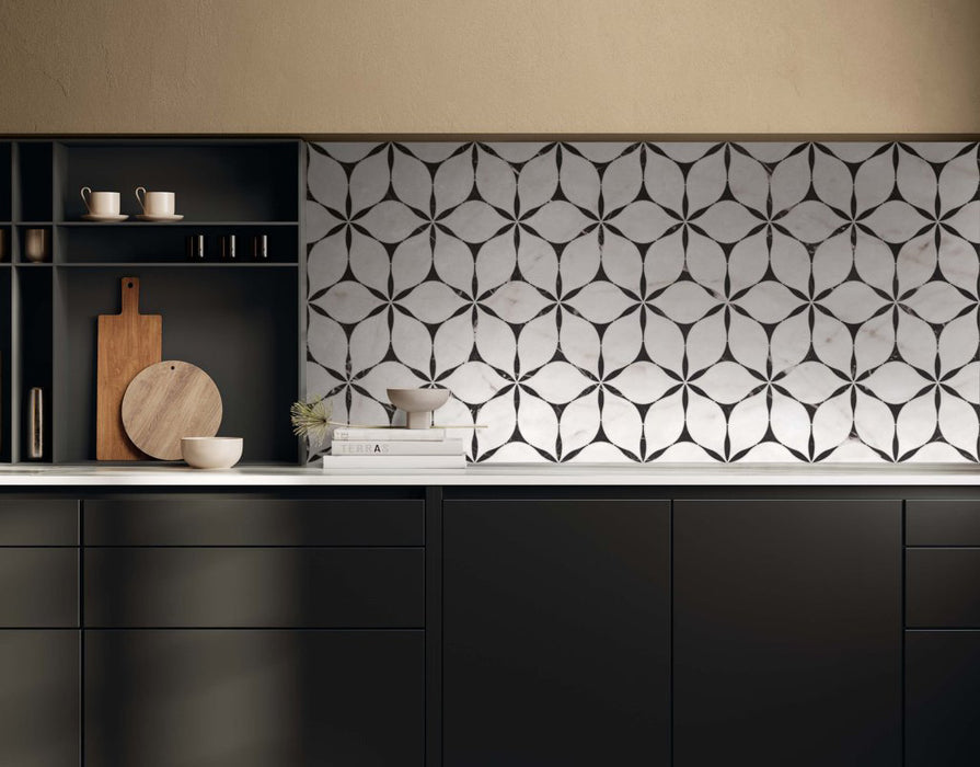 Lucca Flowers 3D Décor | Porcelain Wall & Floor Tiles | 60cm x 120cm