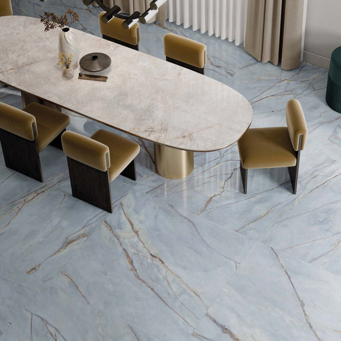 Lucca River Blue | Lux 3D | Wall & Floor Tiles | 60cm x 120cm